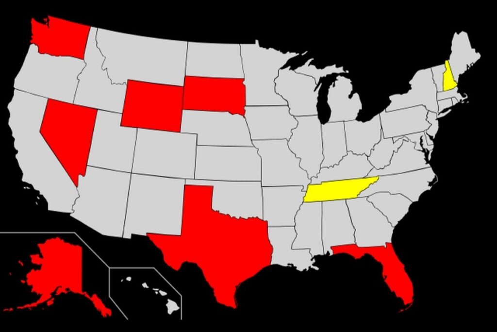 Which Us States Do Not Have State Taxes