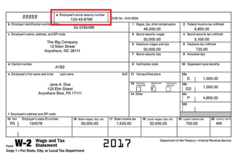 What Is A Tax Id Number Example