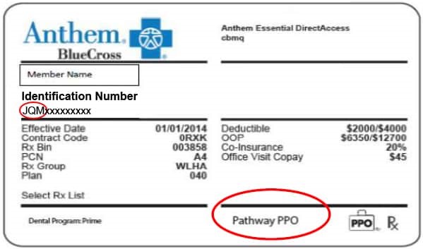 policy number on insurance card anthem